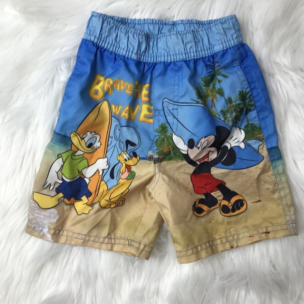DISNEY Sz 18m Shorts for Swimming Trunks Mickey